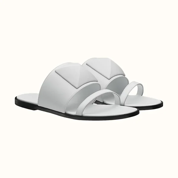 Hermes Caia Sandal Blanc