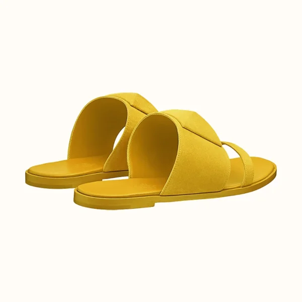 Hermes Caia Sandal Jaune Citron - Image 3
