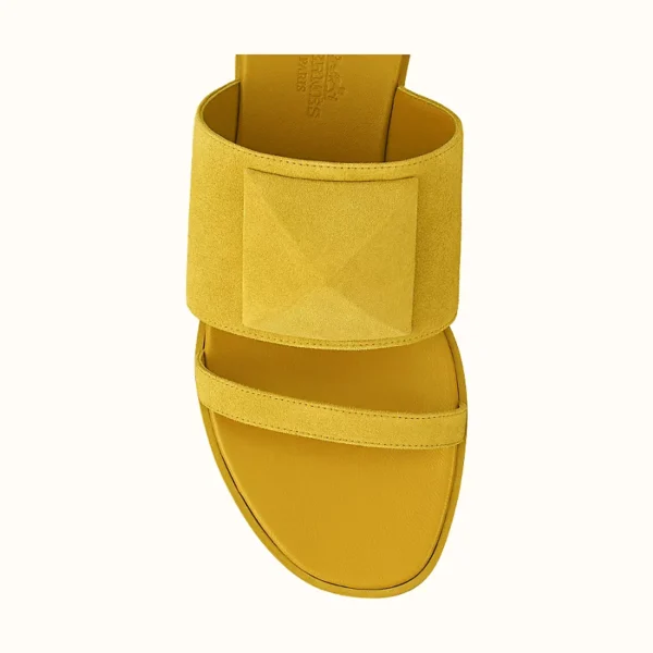 Hermes Caia Sandal Jaune Citron - Image 4