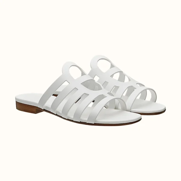 Hermes Camelia Sandal Blanc