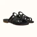 Hermes Camelia Sandal Noir