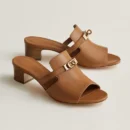 Hermes Candy Kelly Naturel Goatskin Sandal