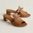 Hermes Candy Kelly Naturel Goatskin Sandal