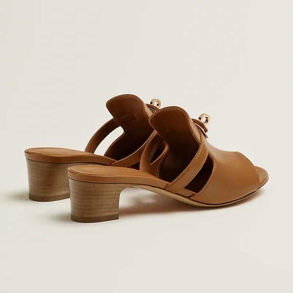 Hermes Candy Kelly Naturel Goatskin Sandal - Image 3