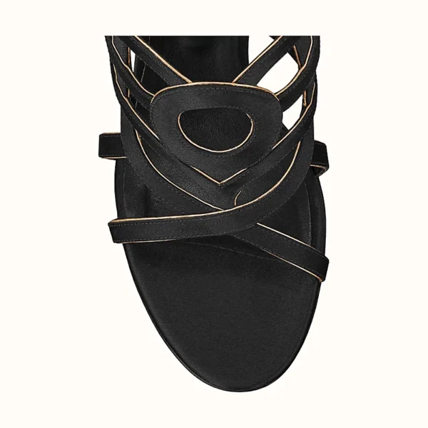 Hermes Canope Sandal Noir / Doré - Image 4