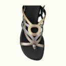 Hermes Carthage Nappa Leather Sandal Multicolore Metallise