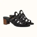 Hermes Celena Sandal Noir