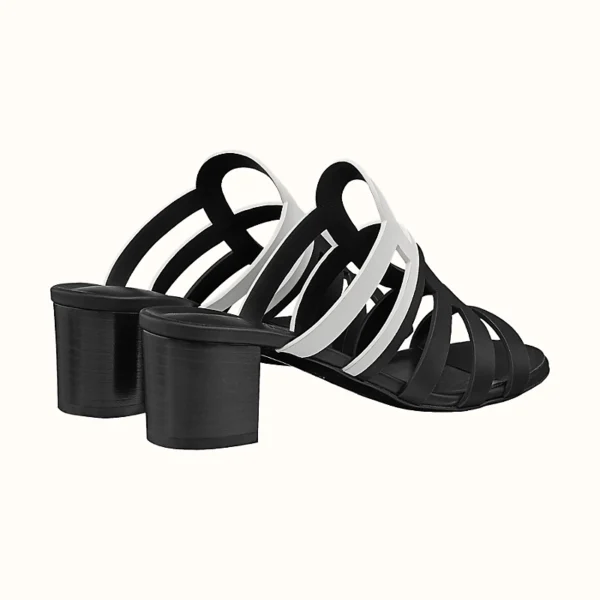 Hermes Celena Sandal Noir / Blanc - Image 3