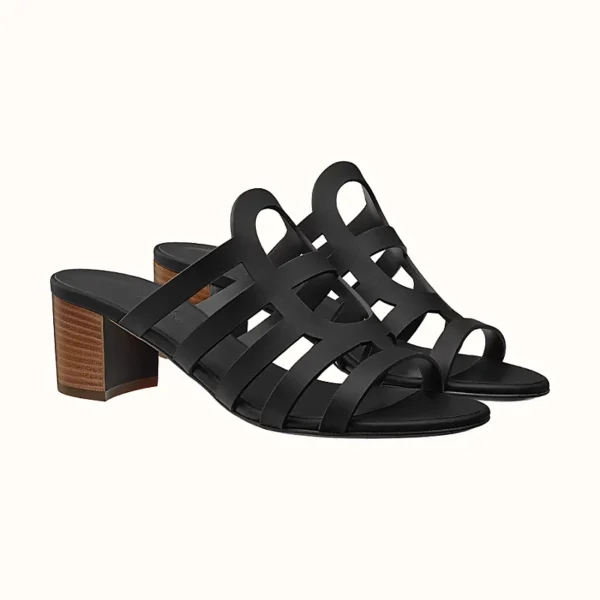 Hermes Celena Sandal Noir