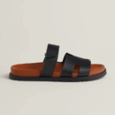 Hermes Chypre Sandal - Noir / Naturel