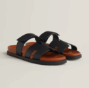 Hermes Chypre Sandal - Noir / Naturel