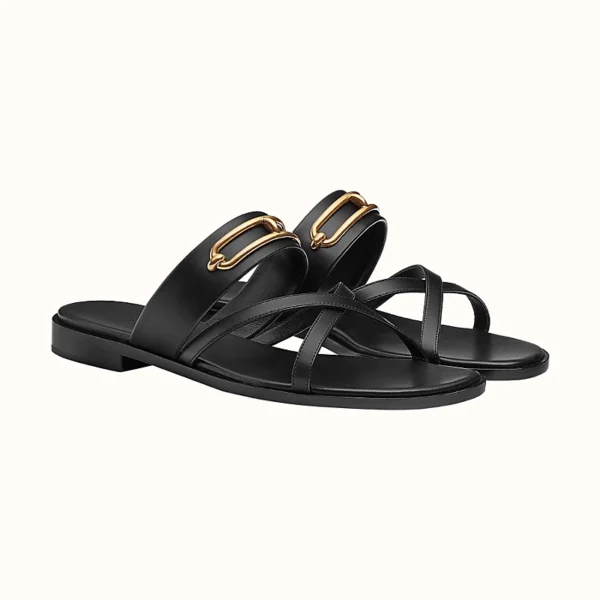 Hermes Claire Sandal Noir