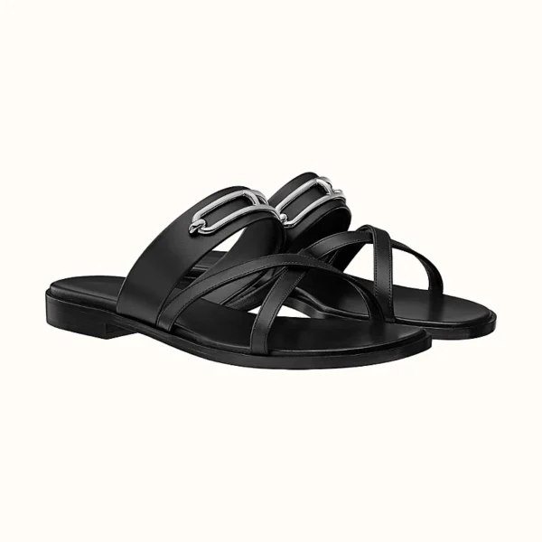 Hermes Claire Sandal Noir
