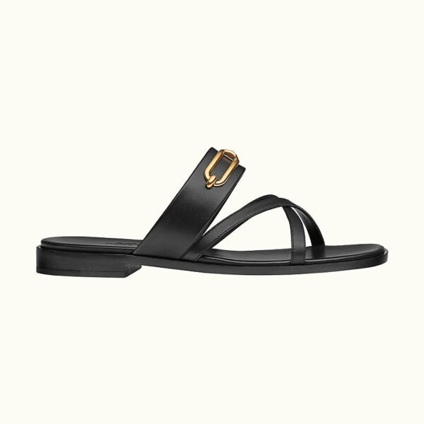 Hermes Claire Sandal Noir - Image 2
