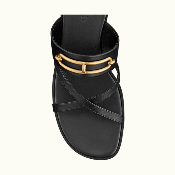 Hermes Claire Sandal Noir - Image 4