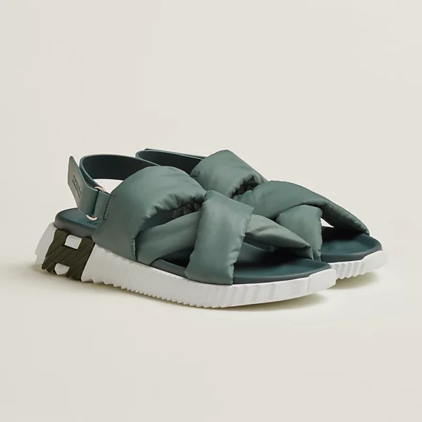 Hermes Electric Sandal Bleu / Bleu Pinede - Image 3