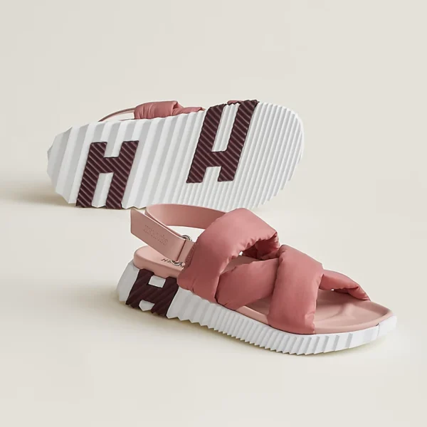Hermes Electric Sandal Rose / Rose Opaline