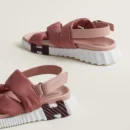Hermes Electric Sandal Rose / Rose Opaline