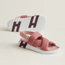 Hermes Electric Sandal Rose / Rose Opaline