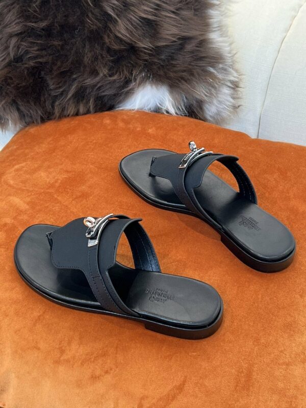 Hermes Elixir Neo Sandal Black - Image 6