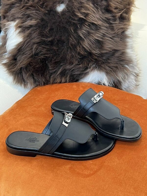 Hermes Elixir Neo Sandal Black - Image 8