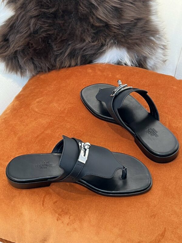 Hermes Elixir Neo Sandal Black - Image 4