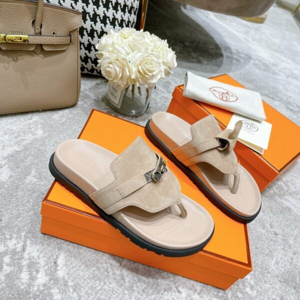 Hermes Elixir Sandal Beige - Image 4