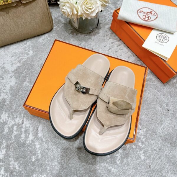 Hermes Elixir Sandal Beige