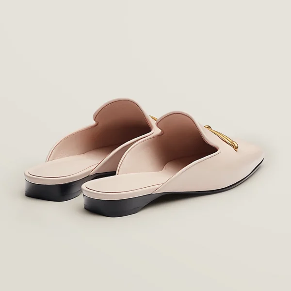 Hermes Esmee Mule Goatskin Blanc Poros - Image 3