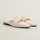 Hermes Esmee Mule Goatskin Blanc Poros