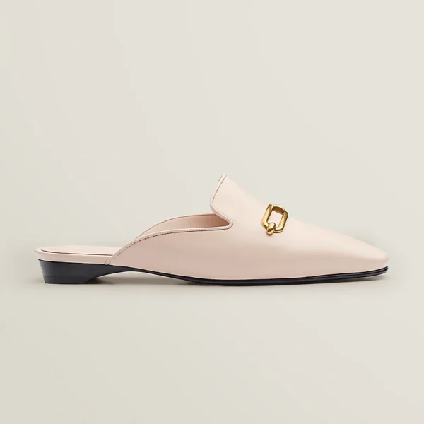Hermes Esmee Mule Goatskin Blanc Poros - Image 2