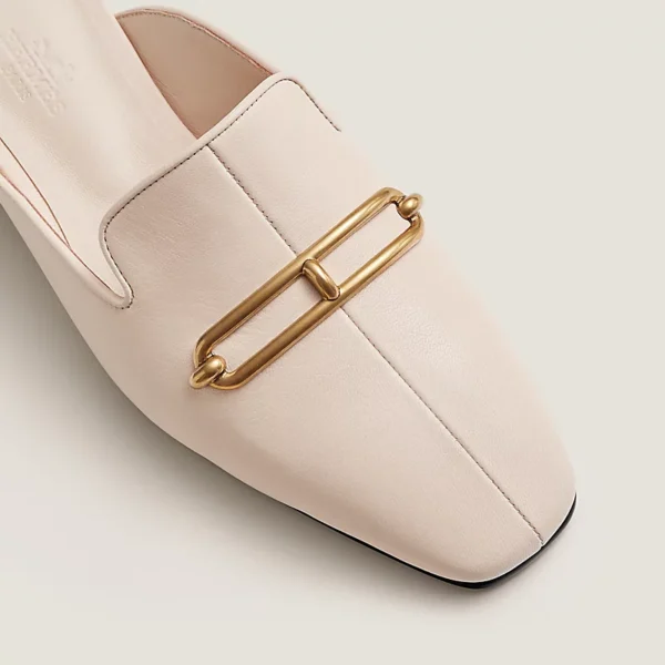 Hermes Esmee Mule Goatskin Blanc Poros - Image 4