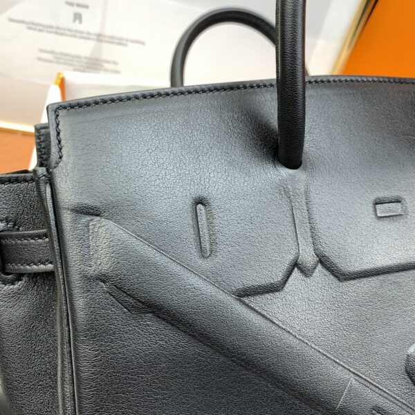 Hermes Etoupe Shadow Birkin 25 Black - Image 8