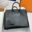 Hermes Etoupe Shadow Birkin 25 Black