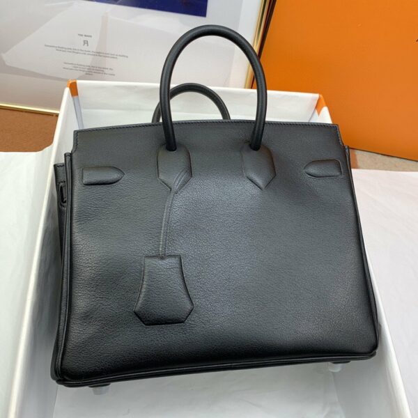 Hermes Etoupe Shadow Birkin 25 Black - Image 4