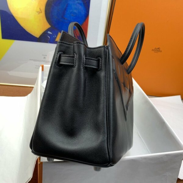 Hermes Etoupe Shadow Birkin 25 Black - Image 2