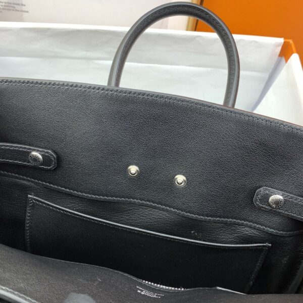 Hermes Etoupe Shadow Birkin 25 Black - Image 9