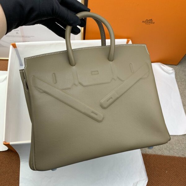 Hermes Etoupe Shadow Birkin 25 Brown - Image 3