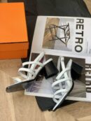 Hermes Eve 60 Sandal White