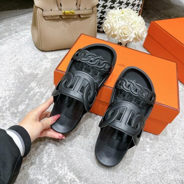 Hermes Extra Sandal Black - Image 5