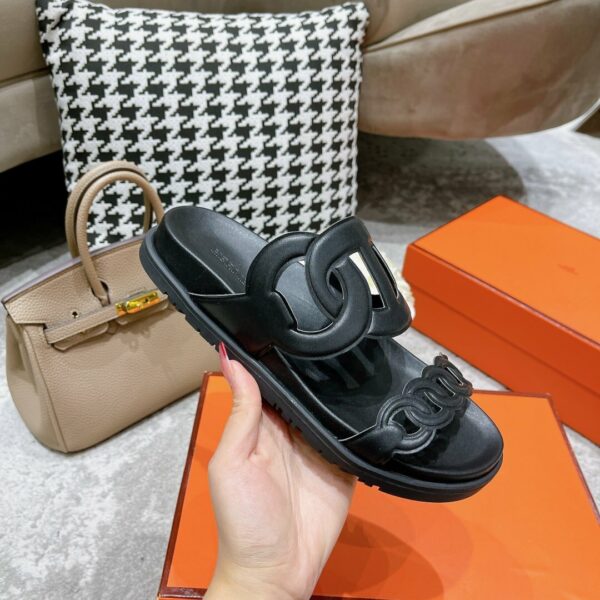 Hermes Extra Sandal Black - Image 2
