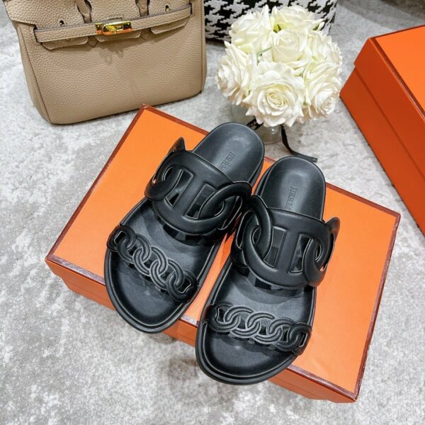 Hermes Extra Sandal Black - Image 4