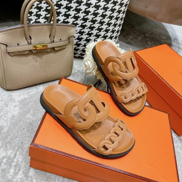 Hermes Extra Sandal Brown - Image 8