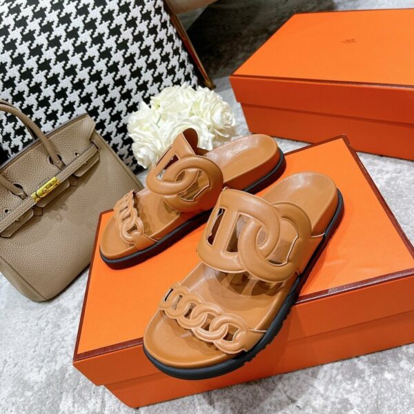 Hermes Extra Sandal Brown - Image 5