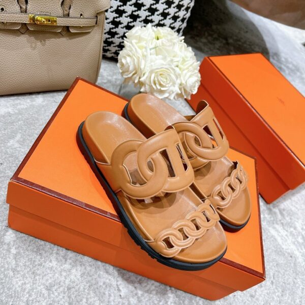 Hermes Extra Sandal Brown - Image 4