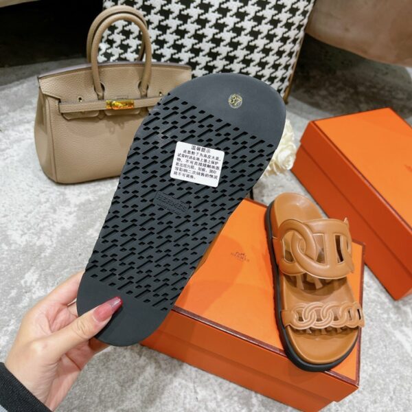 Hermes Extra Sandal Brown - Image 9