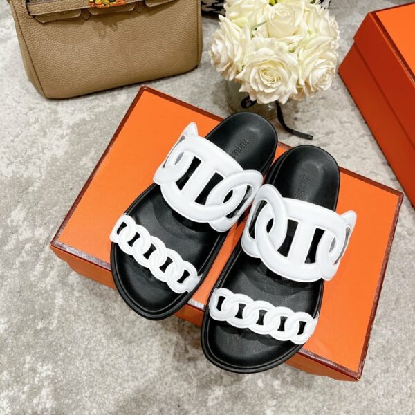 Hermes Extra Sandal White - Image 3