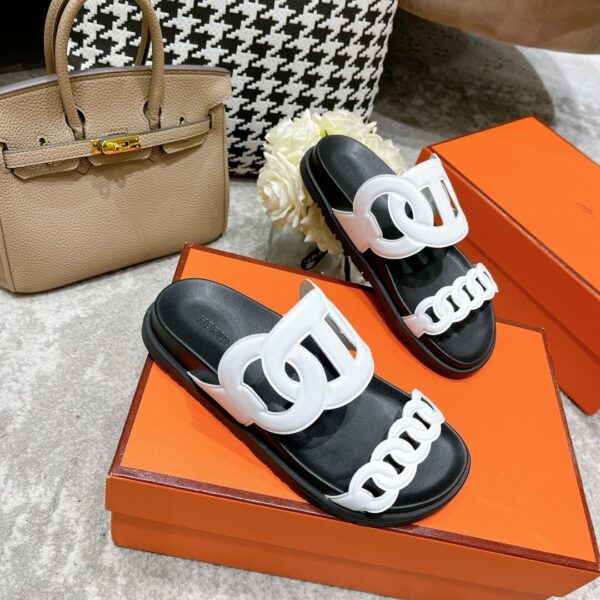 Hermes Extra Sandal White - Image 5