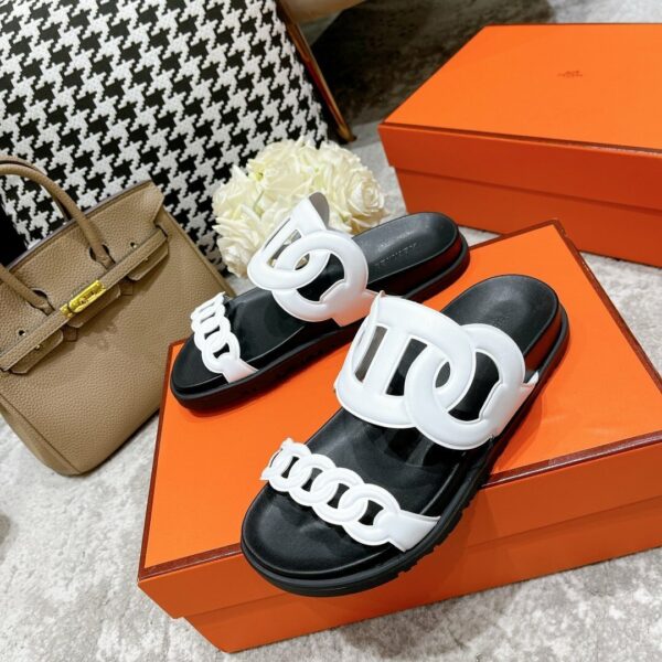 Hermes Extra Sandal White - Image 8