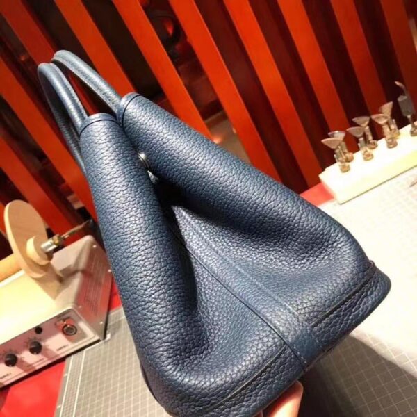 Hermes Garden Party 36 Navy Blue Leather - Image 4